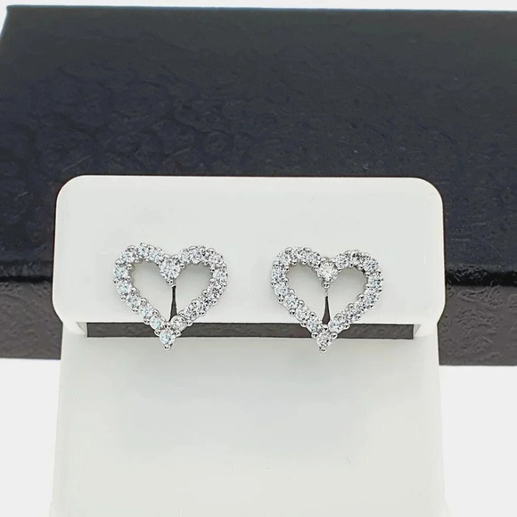 "925 sterling silver luxury CZ earrings for women/girls, Best for gift, RJUS2239 - Picture 10 of 11